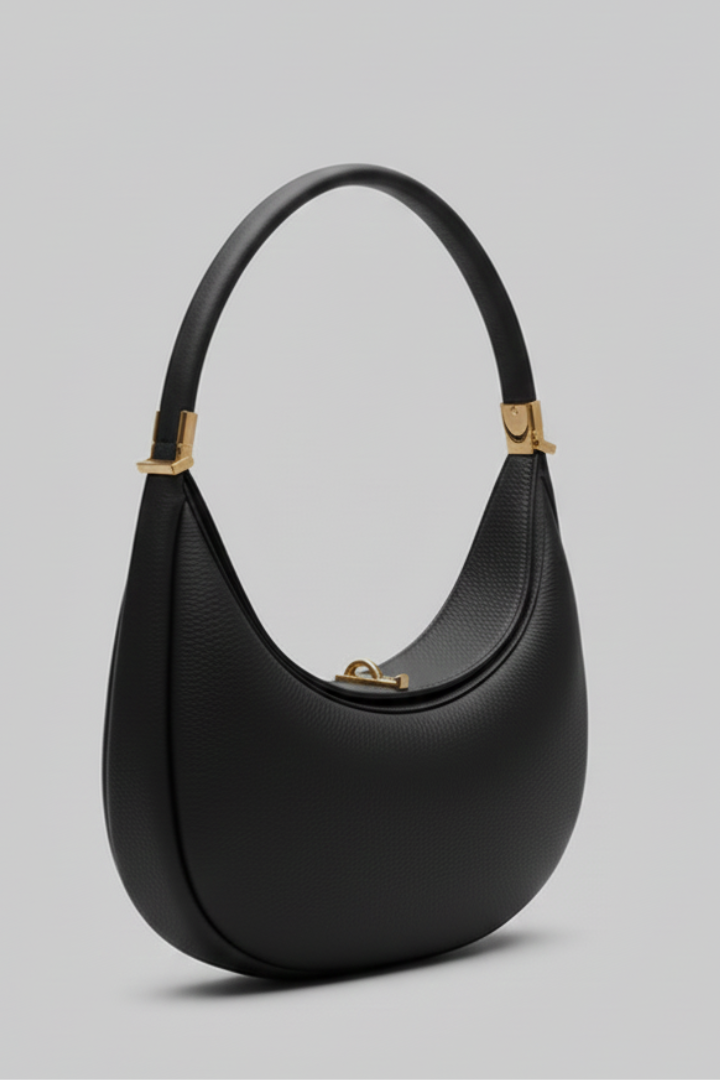 Women's Half-Curve Shoulder Bag with Single Strap - Everyday