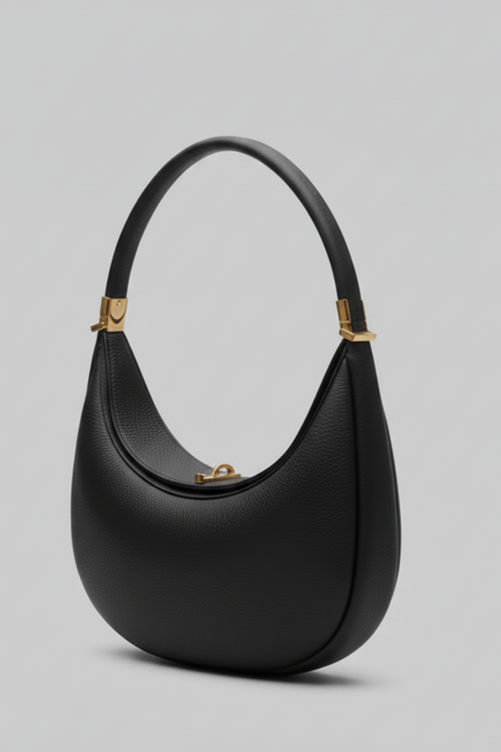 Women's Half-Curve Shoulder Bag with Single Strap - Everyday