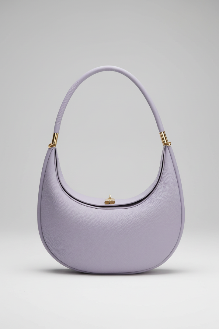 Women's Half-Curve Shoulder Bag with Single Strap - Everyday