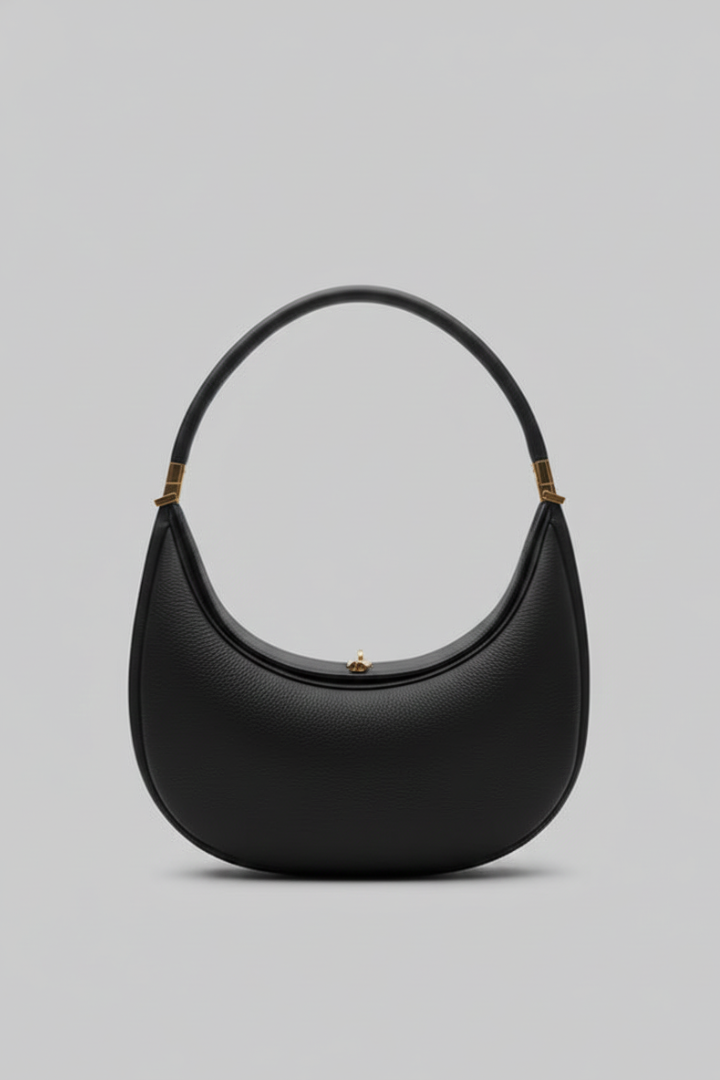 Women's Half-Curve Shoulder Bag with Single Strap - Everyday