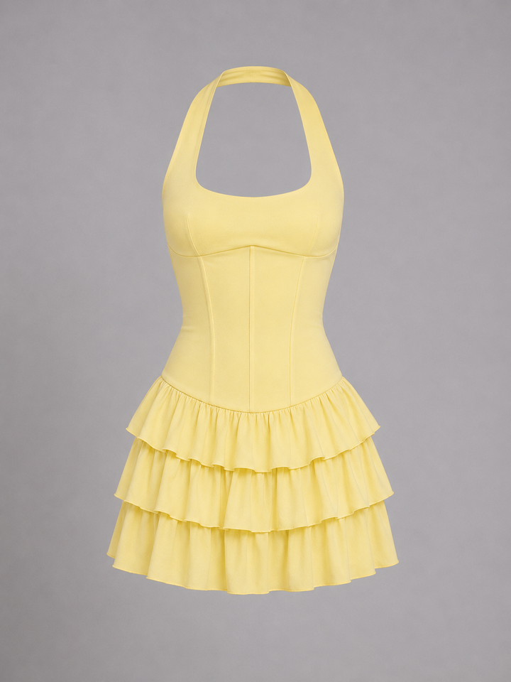 Women’s Halter Dress with Corset Fit