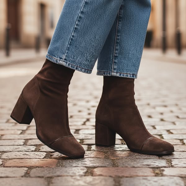Women’s Heeled Ankle Boots with Block Heel