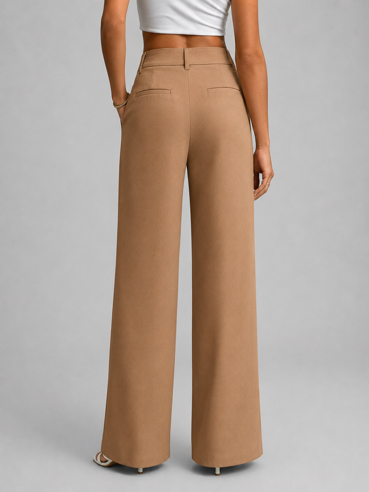Women’s High Waisted Wide-Leg Trousers with Tailoring