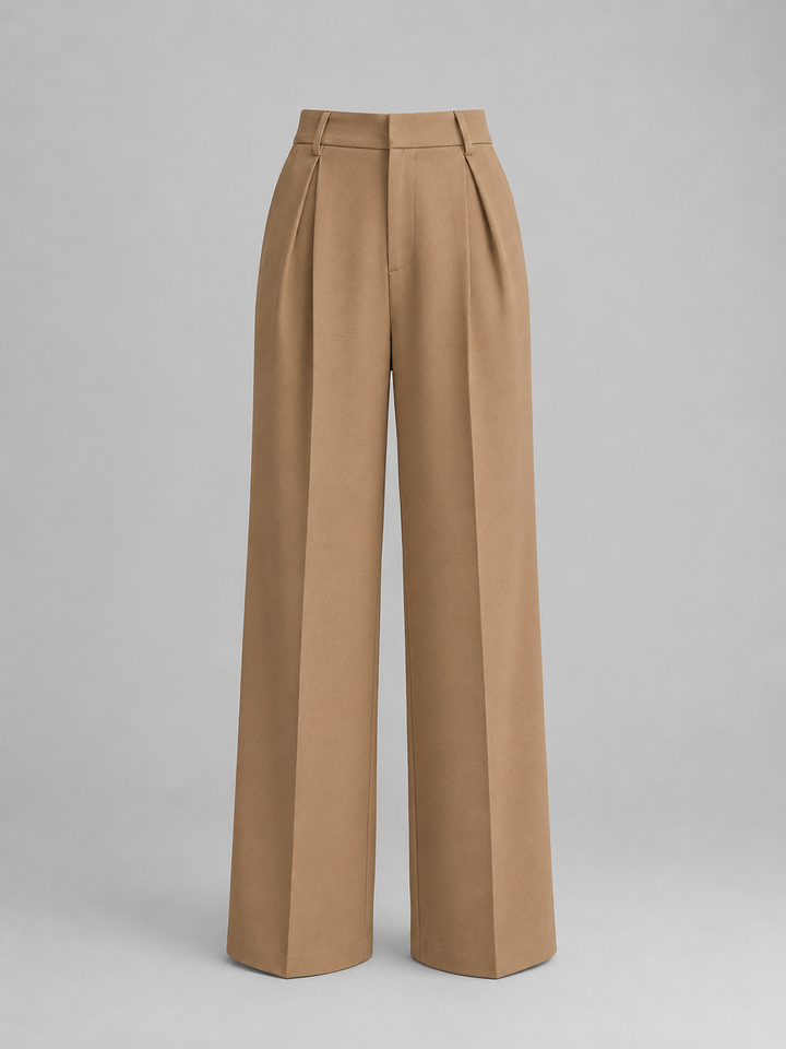 Women’s High Waisted Wide-Leg Trousers with Tailoring