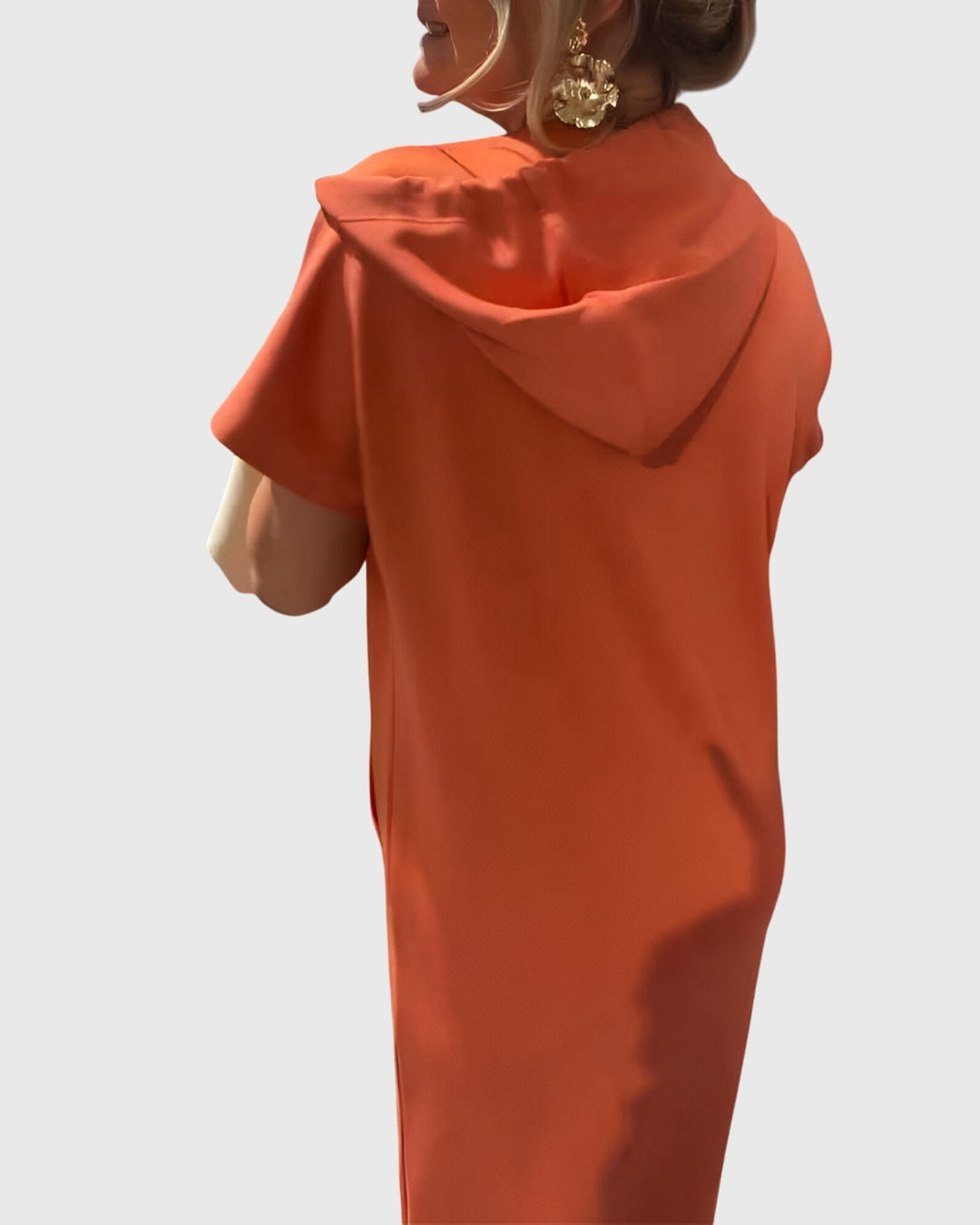 Women's Hoodie Dress with Hood and Pockets for Casual Days