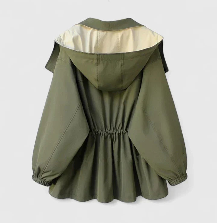 Women's Jacket with Adjustable Waist for All-Weather Style