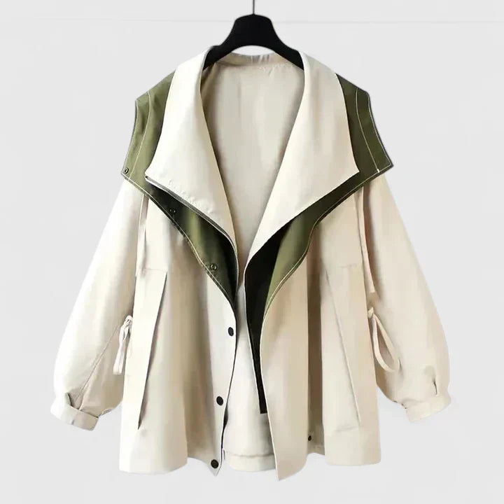 Women's Jacket with Adjustable Waist for All-Weather Style