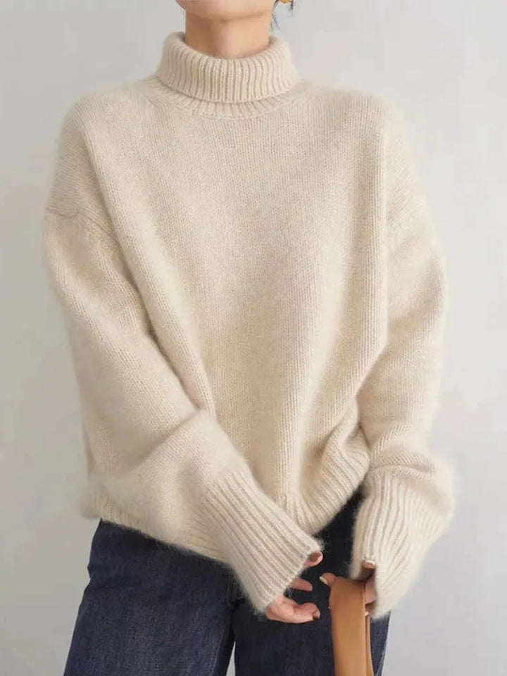 Women's Jumper with High Collar for Casual Daywear