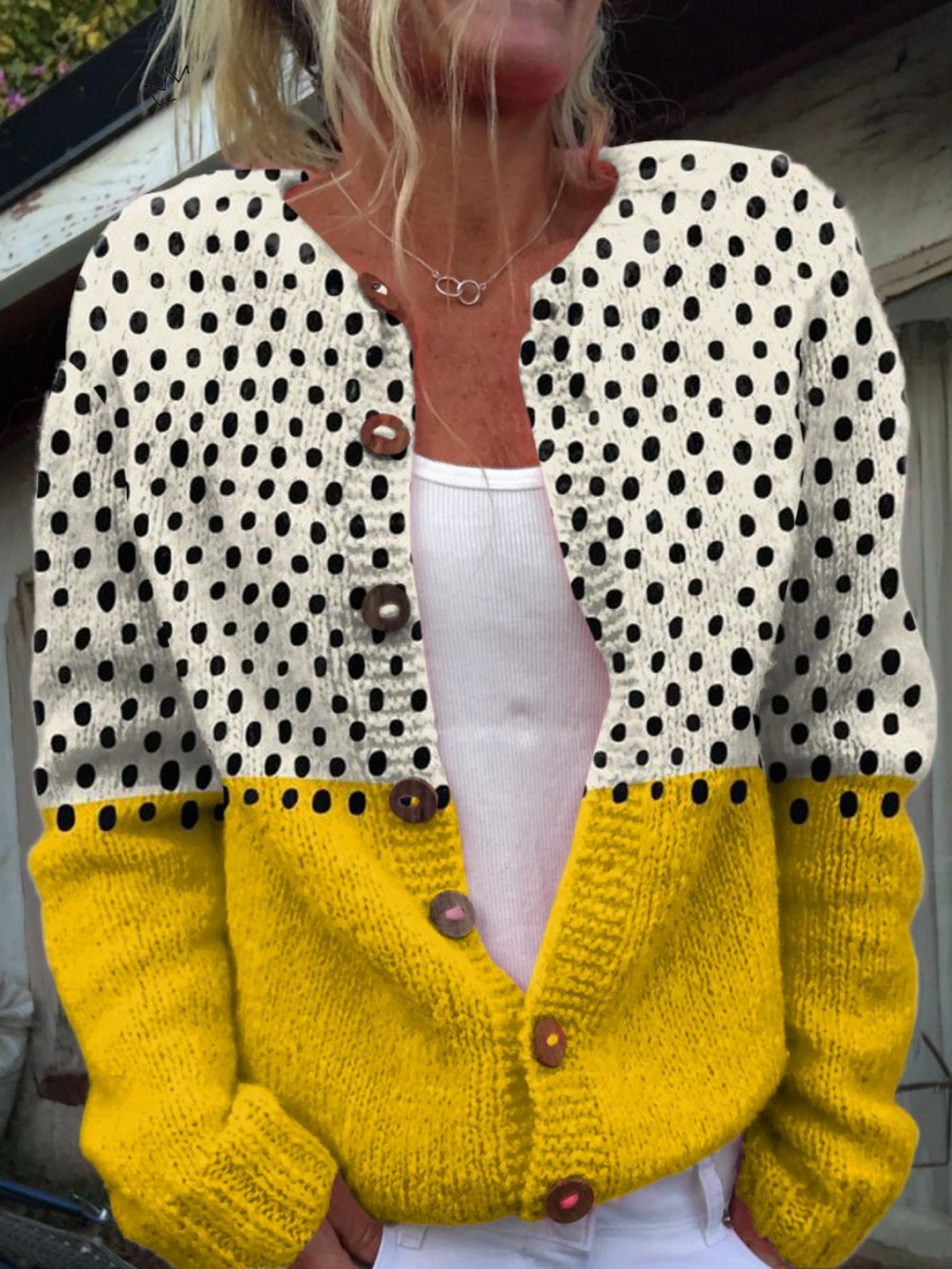 Women's Knit Cardigan with Cosy Drape for Autumn Layering