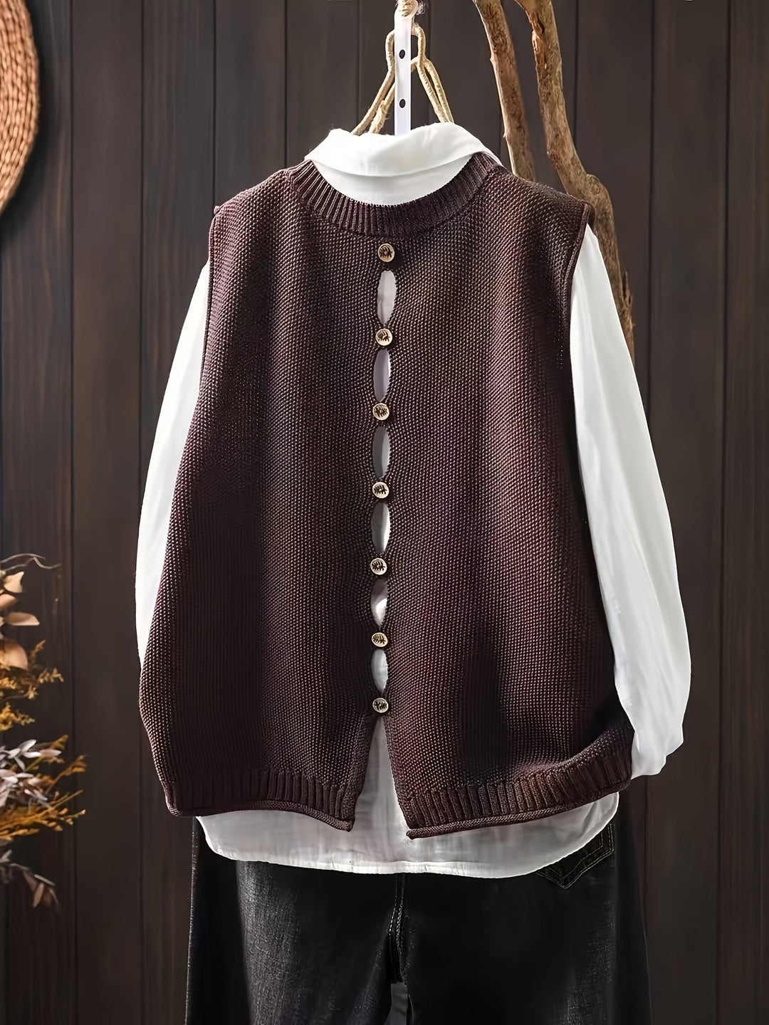 Women's Knit Cardigan with Relaxed Fit for Workdays