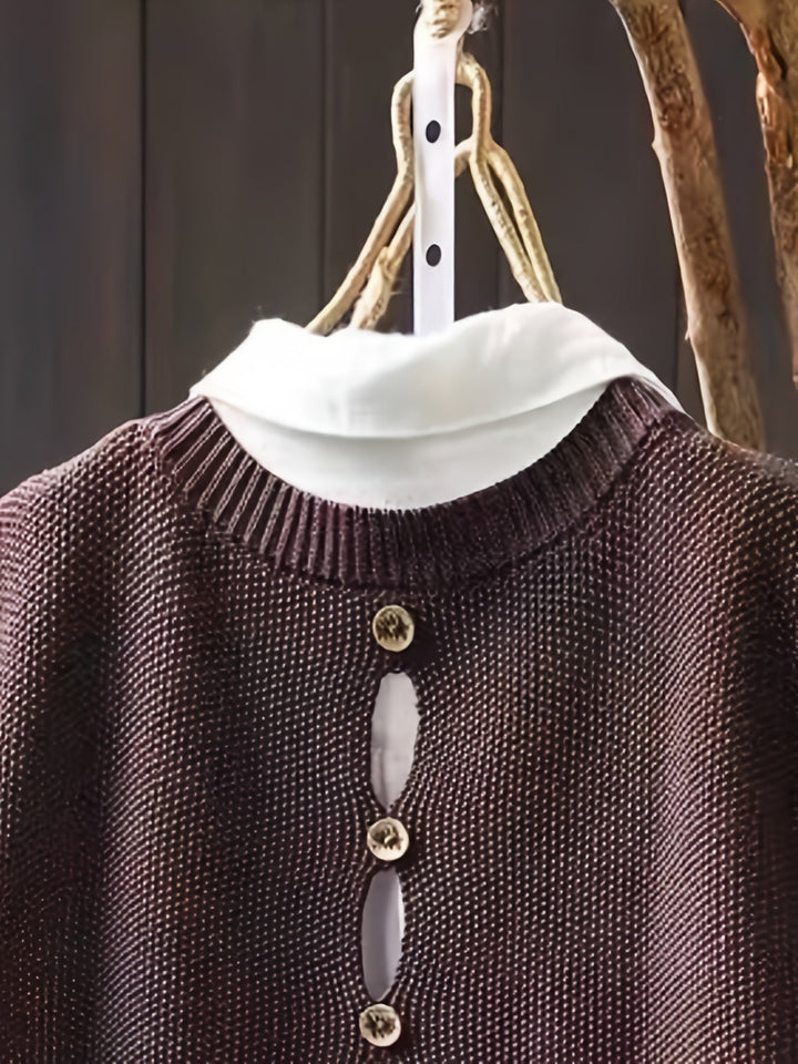 Women's Knit Cardigan with Relaxed Fit for Workdays