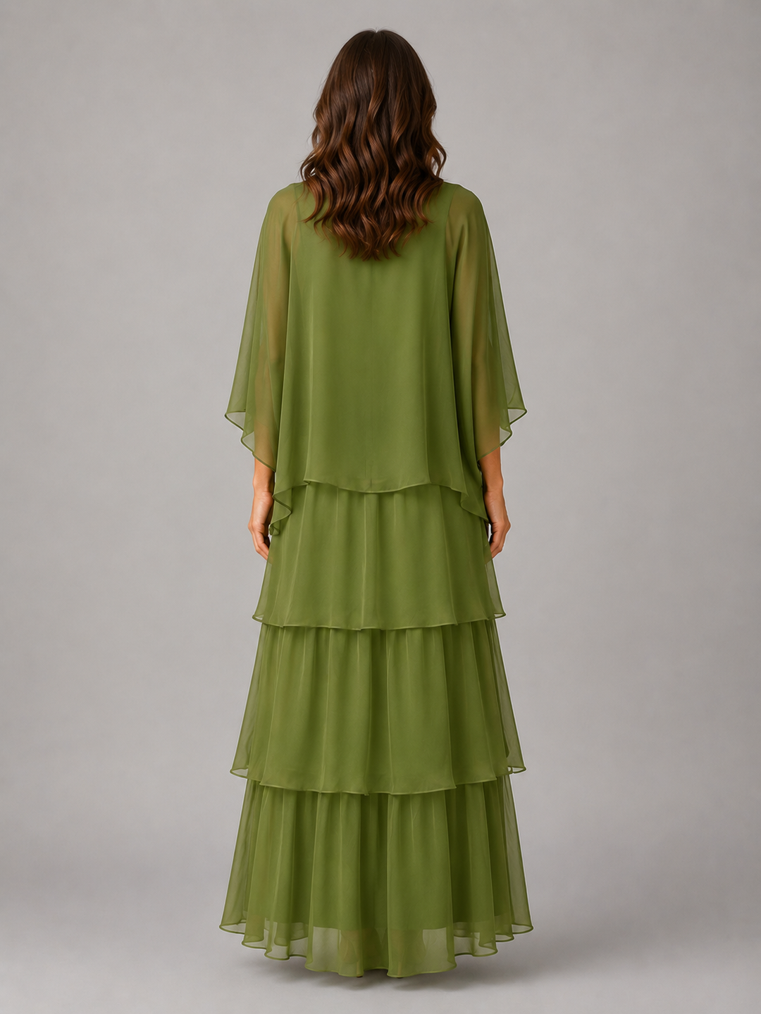 Women’s Layered Maxi Dress with Flowing Silhouette