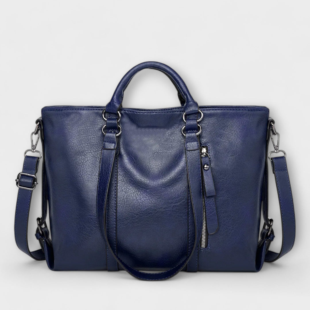 Women's Leather Bag with Spacious Interior for Work