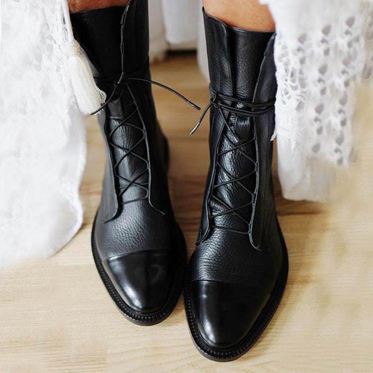 Women's Leather Boots with premium leather for office wear