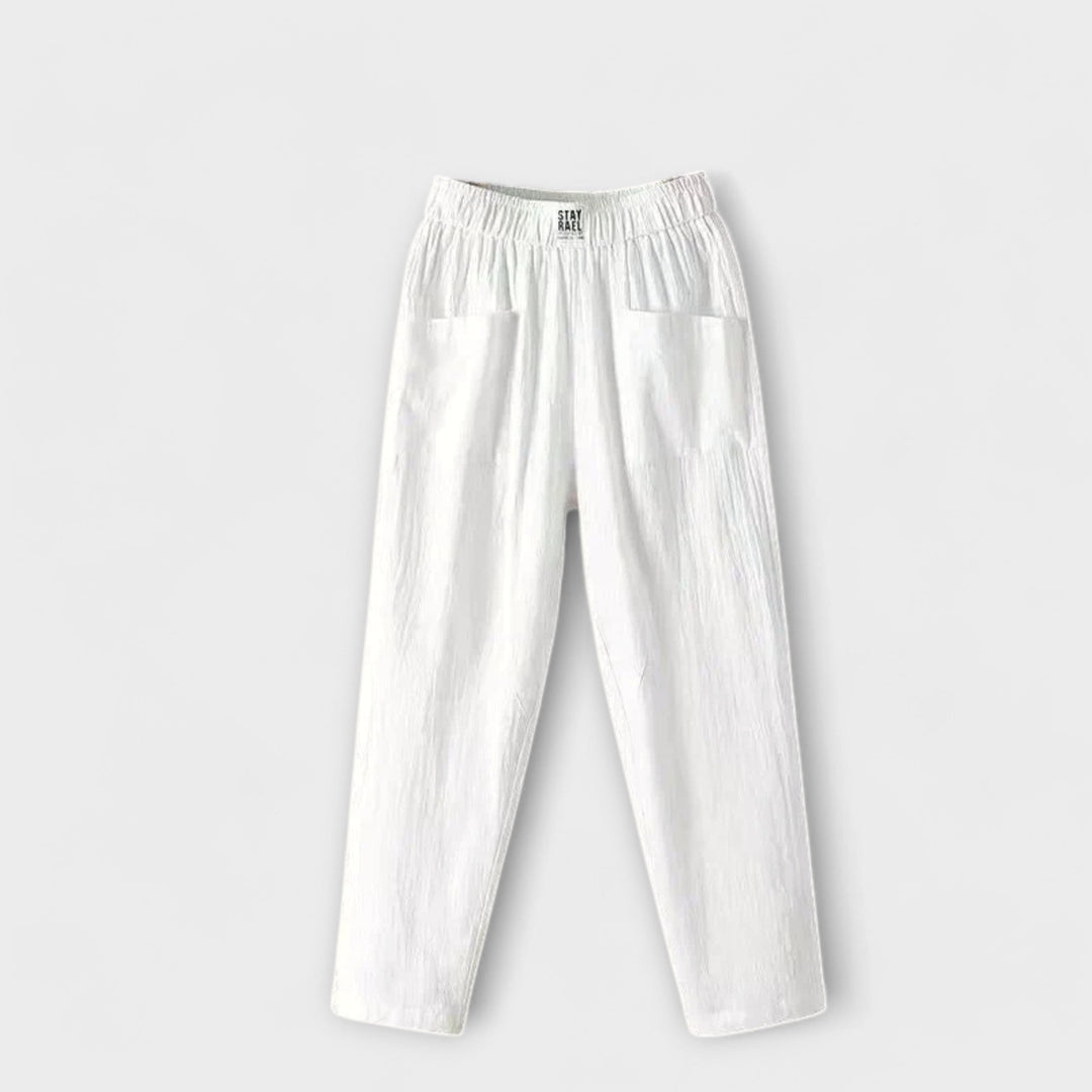 Women's Lightweight Trousers with Elastic Waist for Summer