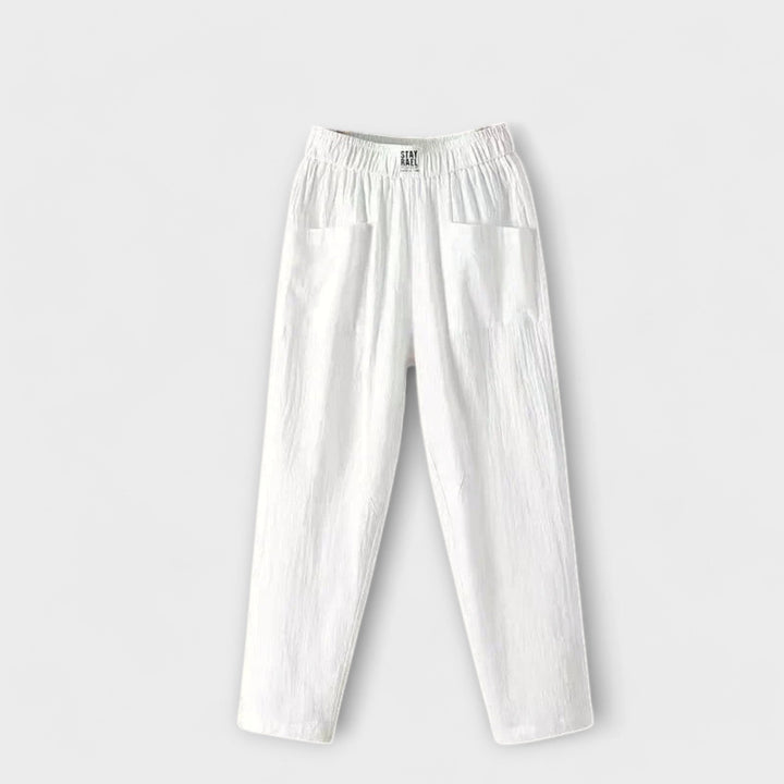 Women's Lightweight Trousers with Elastic Waist for Summer