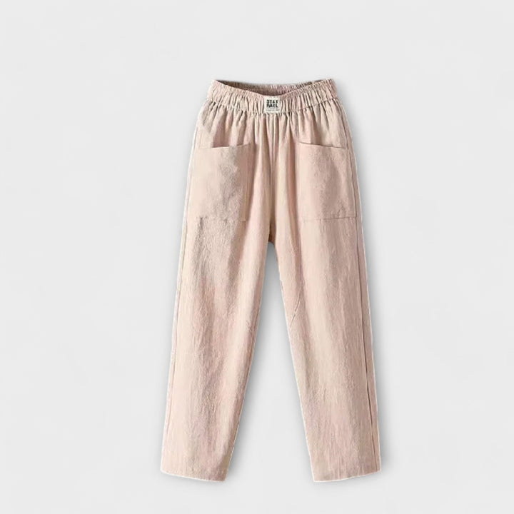 Women's Lightweight Trousers with Elastic Waist for Summer