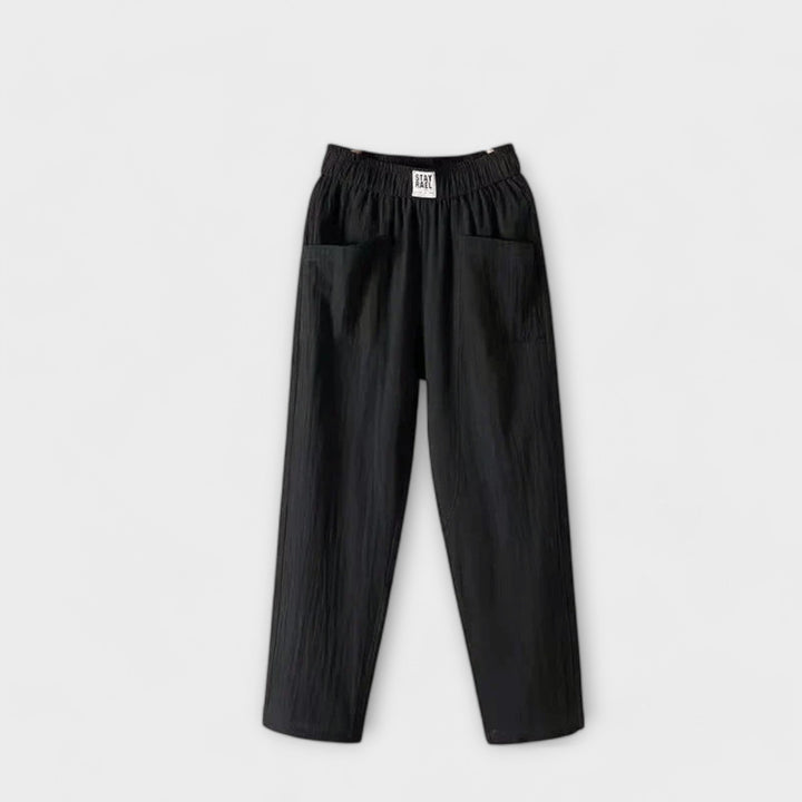Women's Lightweight Trousers with Elastic Waist for Summer