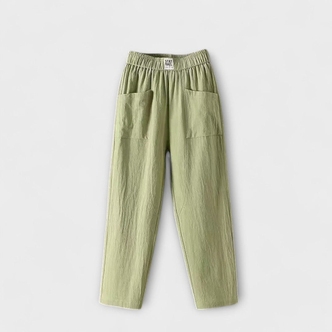 Women's Lightweight Trousers with Elastic Waist for Summer