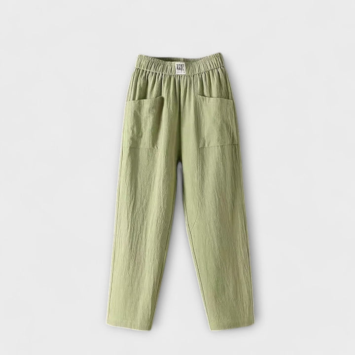 Women's Lightweight Trousers with Elastic Waist for Summer