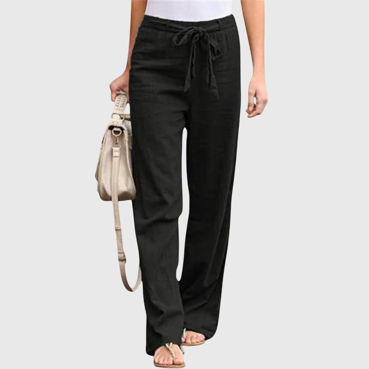 Women's Lightweight Trousers with Tie-Waist for Casual Daywear