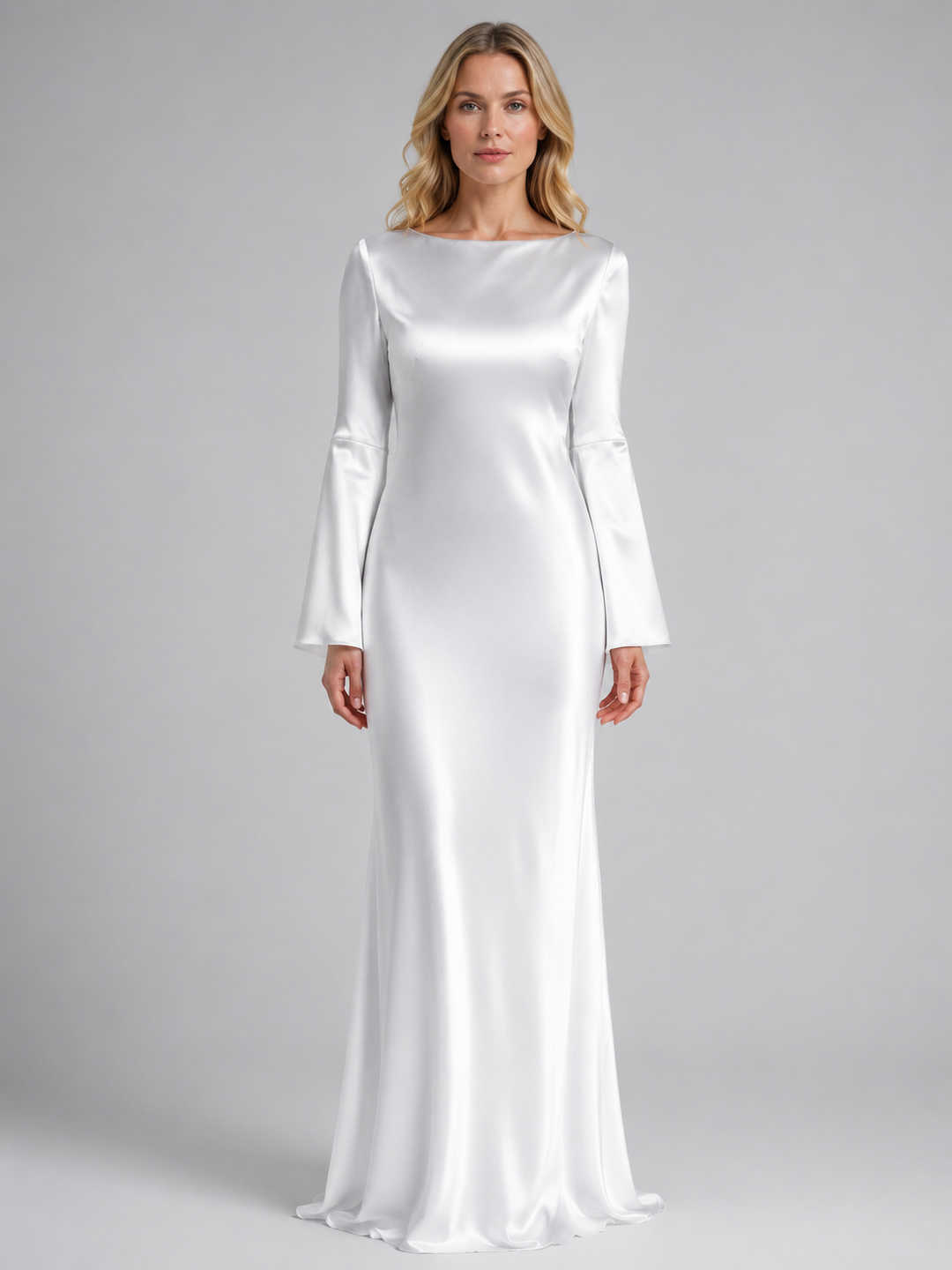 Women’s Long Sleeve Maxi Dress with Waist