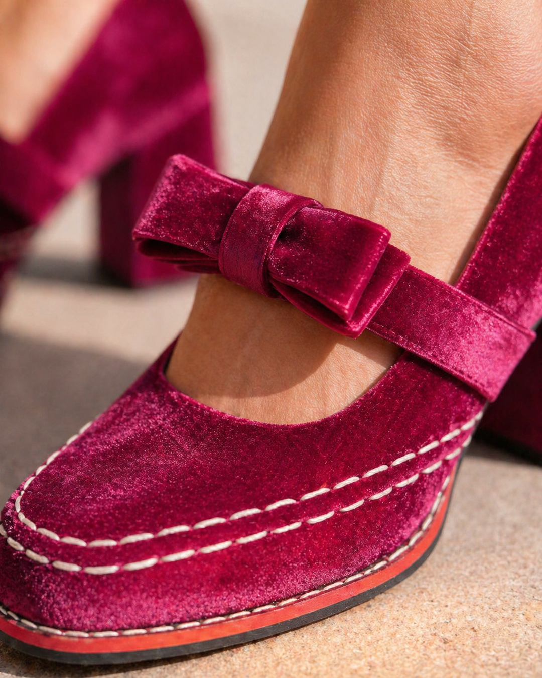 Women’s Mary Jane Heels with Bow