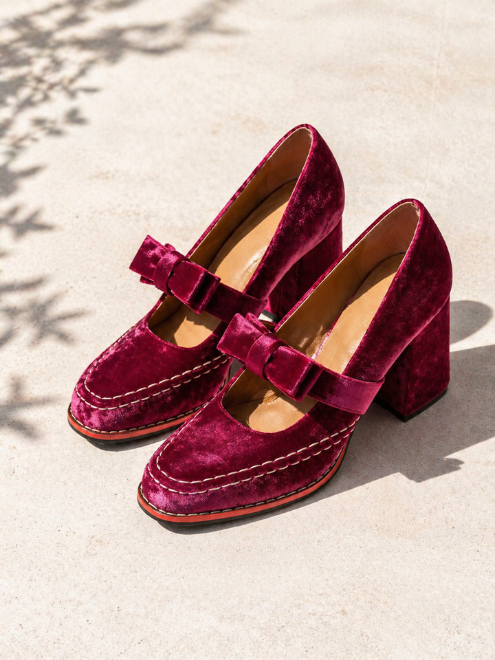 Women’s Mary Jane Heels with Bow