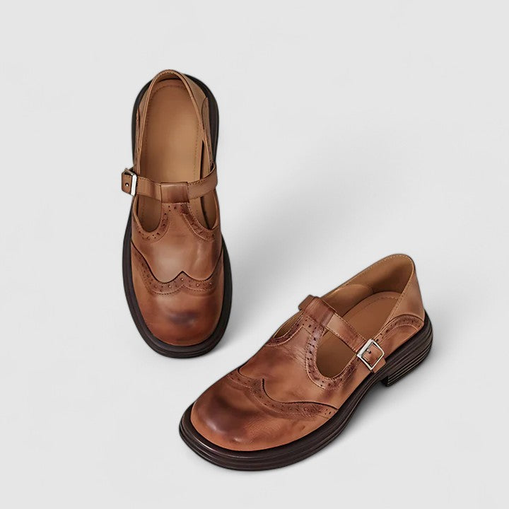 Women's Mary Jane Shoes with Orthopaedic Insole for Office Wear