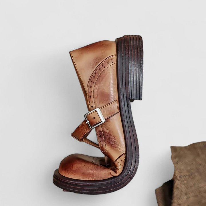 Women's Mary Jane Shoes with Orthopaedic Insole for Office Wear