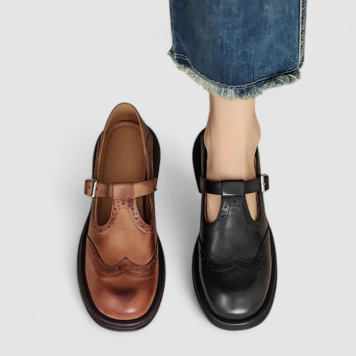 Women's Mary Jane Shoes with Orthopaedic Insole for Office Wear
