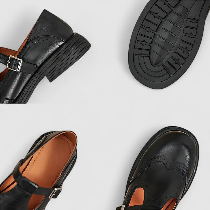 Women's Mary Jane Shoes with Orthopaedic Insole for Office Wear