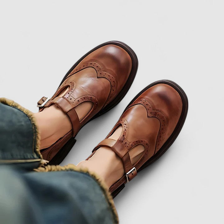 Women's Mary Jane Shoes with Orthopaedic Insole for Office Wear