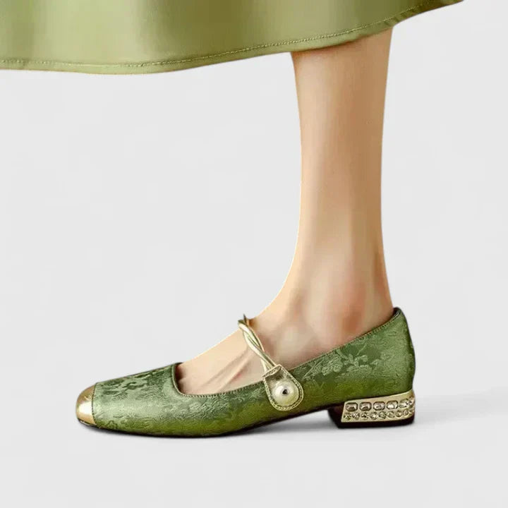 Women's Mary Jane Shoes with Pearl Strap for Everyday Wear