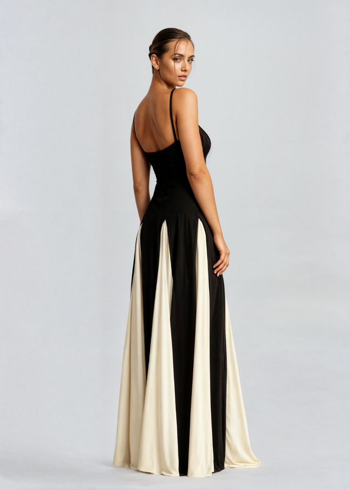 Women’s Maxi Cocktail Dress with Sculpted Top