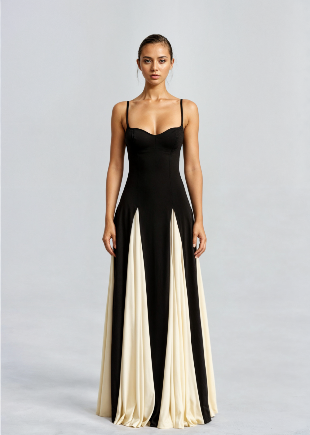 Women’s Maxi Cocktail Dress with Sculpted Top