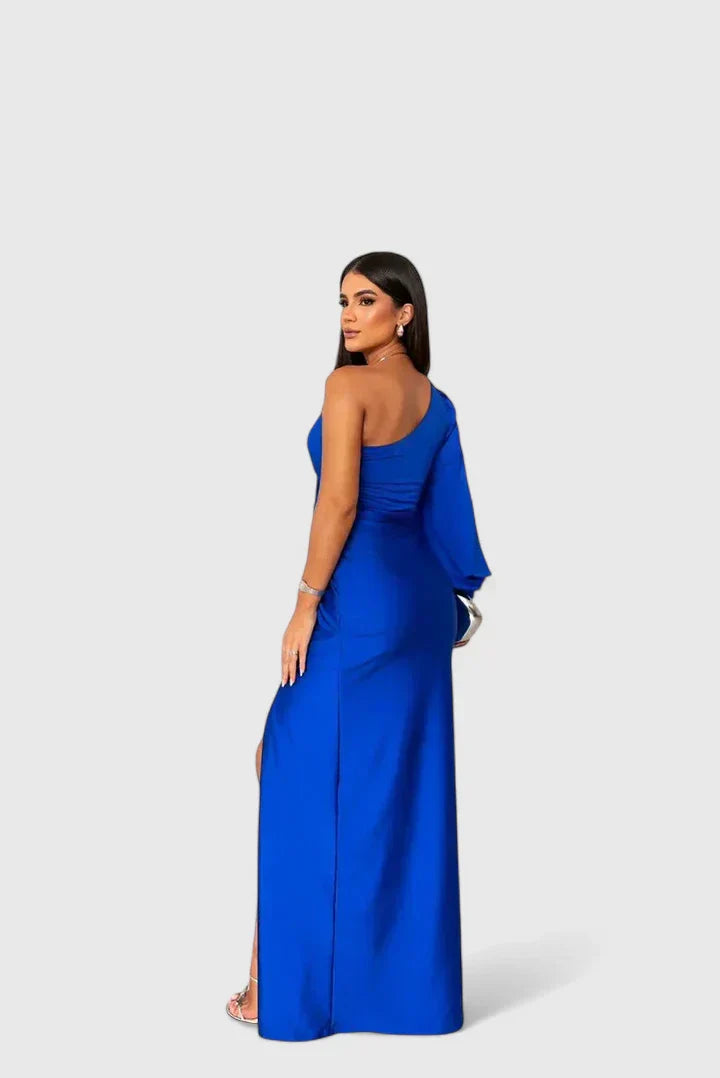 Women's Maxi Dress with One-Shoulder for Formal Events