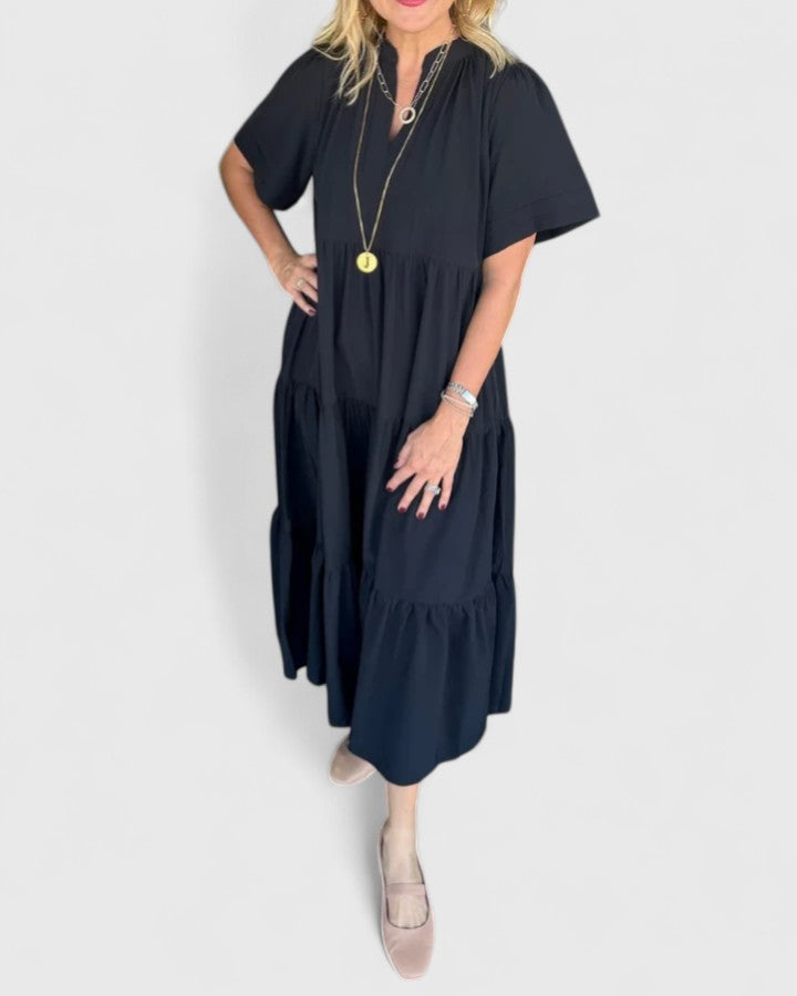 Women's Maxi Dress with Side Pockets for Brunch Casual