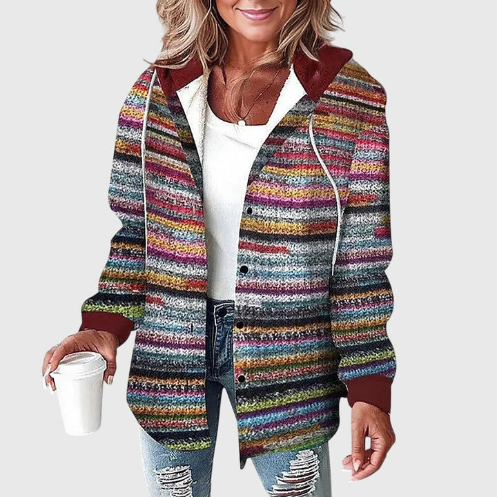 Women's Mesh Button Placket Jacket All-Day Comfort