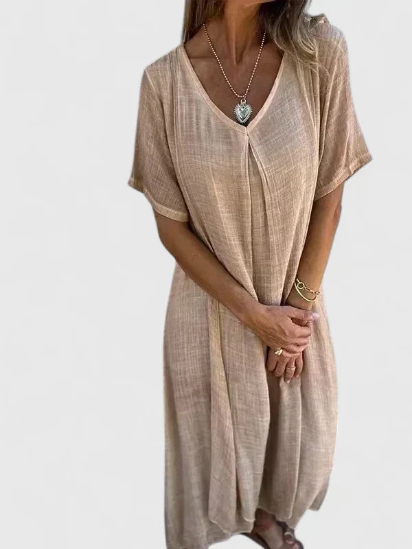Women's Midi Dress with Comfort Fit for Casual Day Out