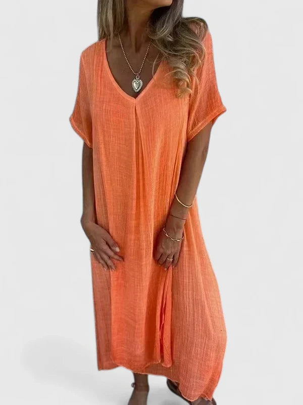 Women's Midi Dress with Comfort Fit for Casual Day Out