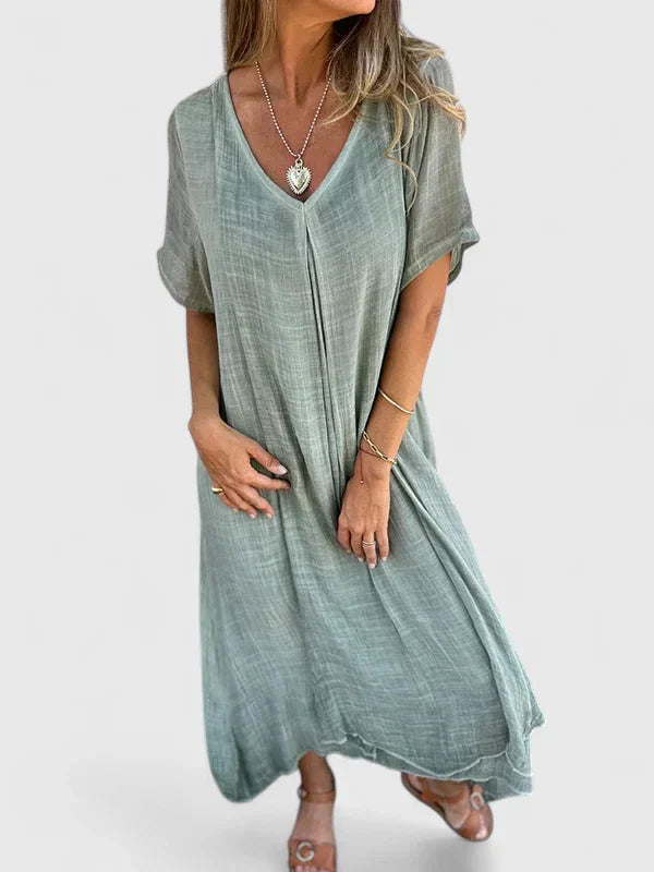 Women's Midi Dress with Comfort Fit for Casual Day Out
