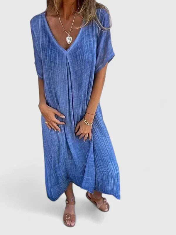 Women's Midi Dress with Comfort Fit for Casual Day Out