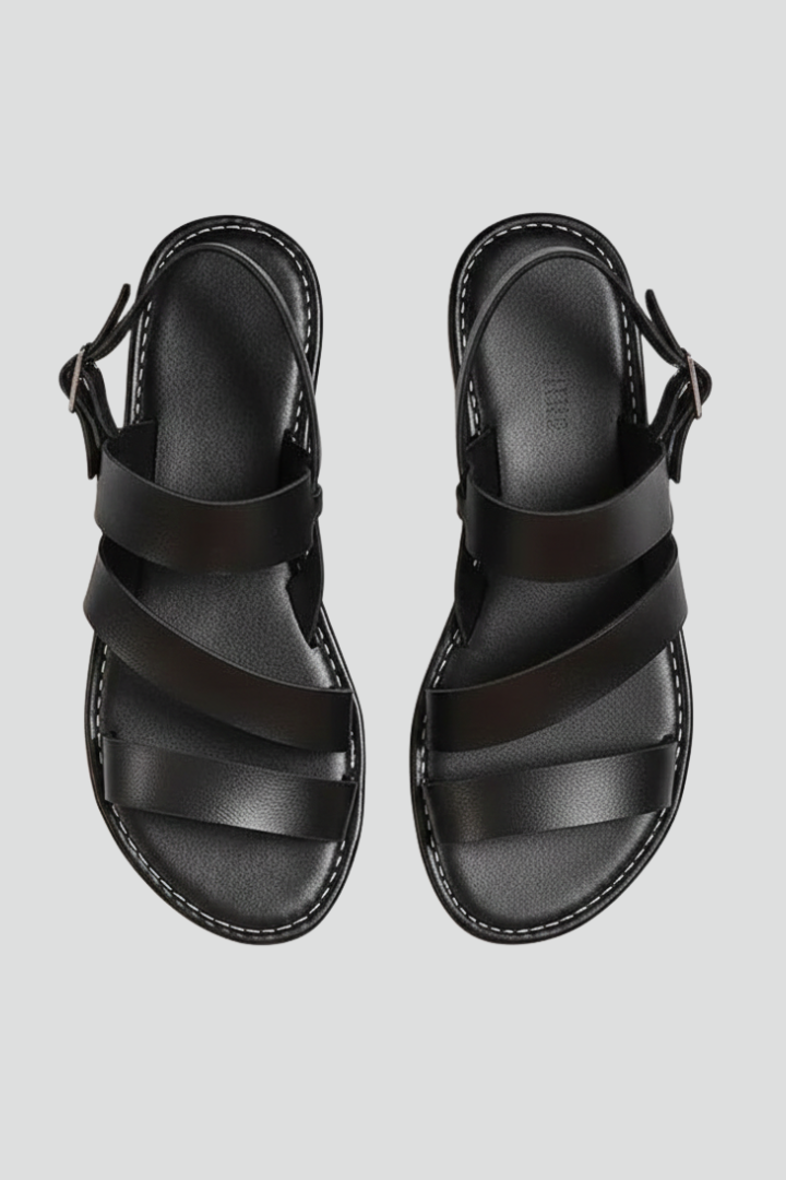 Women's Modern Flat Sandals with Back Strap for Summer