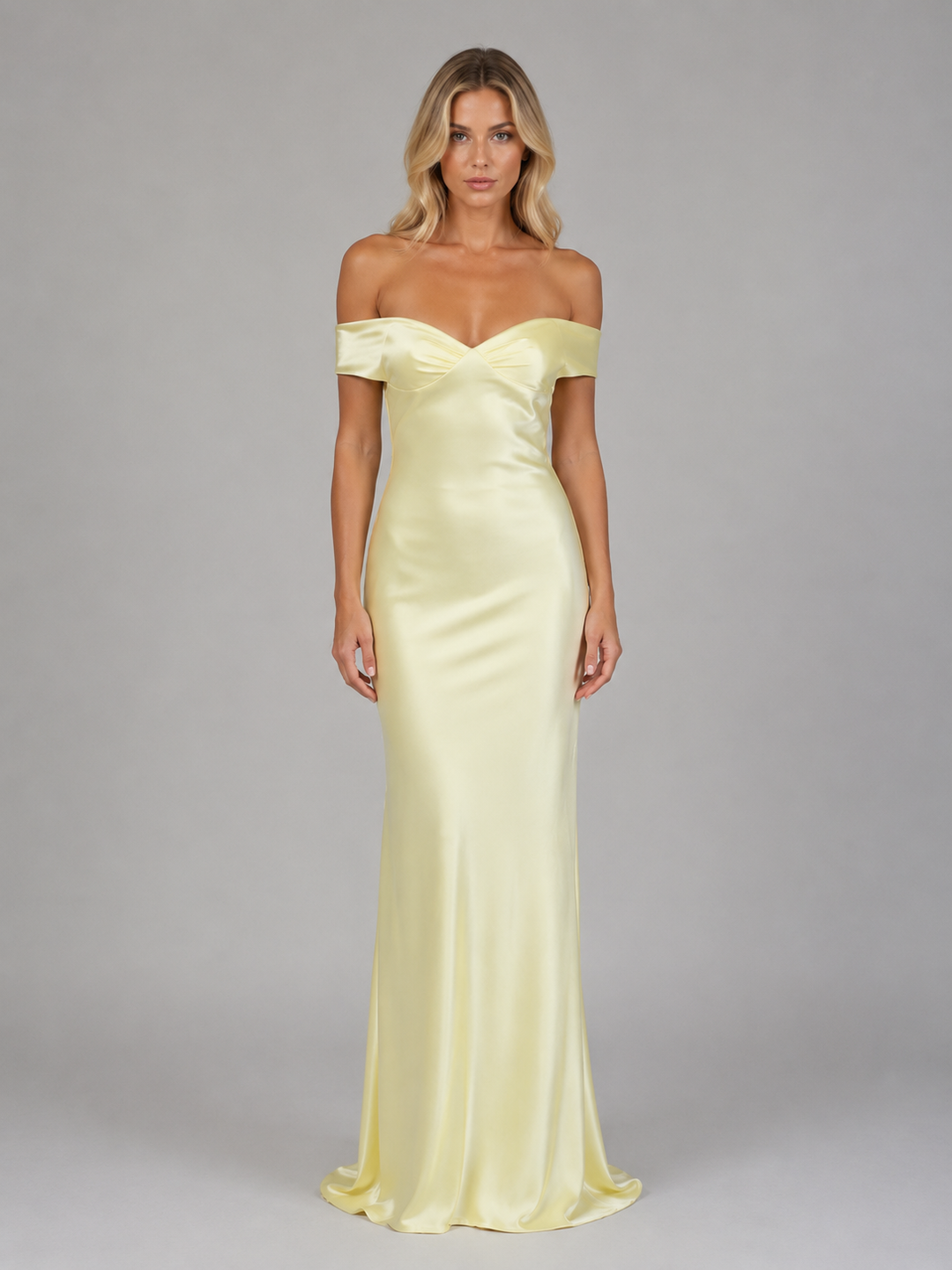 Women’s Off-Shoulder Maxi Dress with Flattering Silhouette