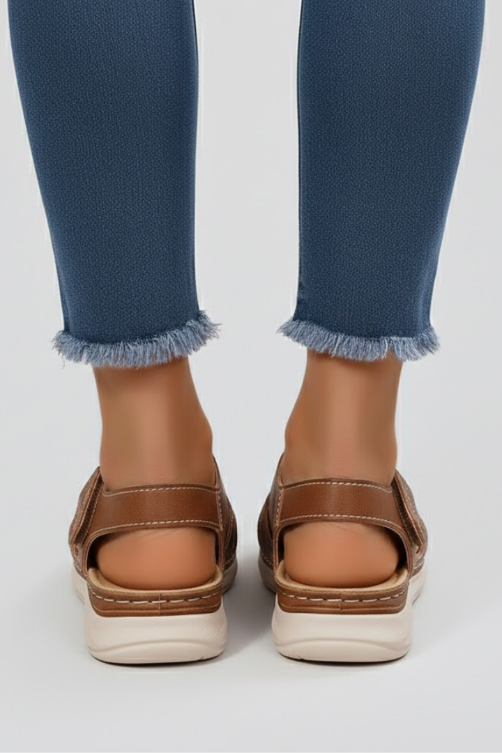 Women's Open Toe Strap Sandals for Casual Summer Outings