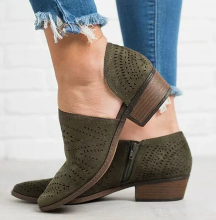 Women's Orthopaedic Ankle Boots with Cutouts for Office