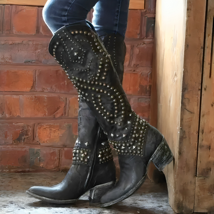 Women's Orthopaedic Boots with Knee-High Fit for Evening Out