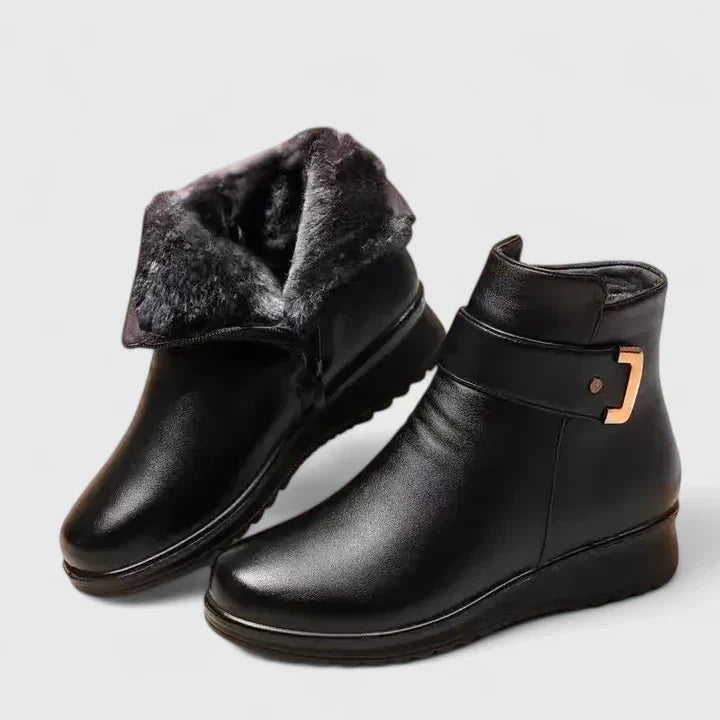 Women's Orthopaedic Boots with Shearling for Winter