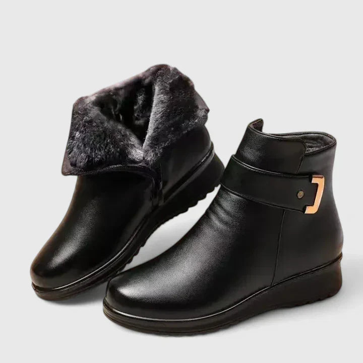 Women's Orthopaedic Boots with Shearling for Winter